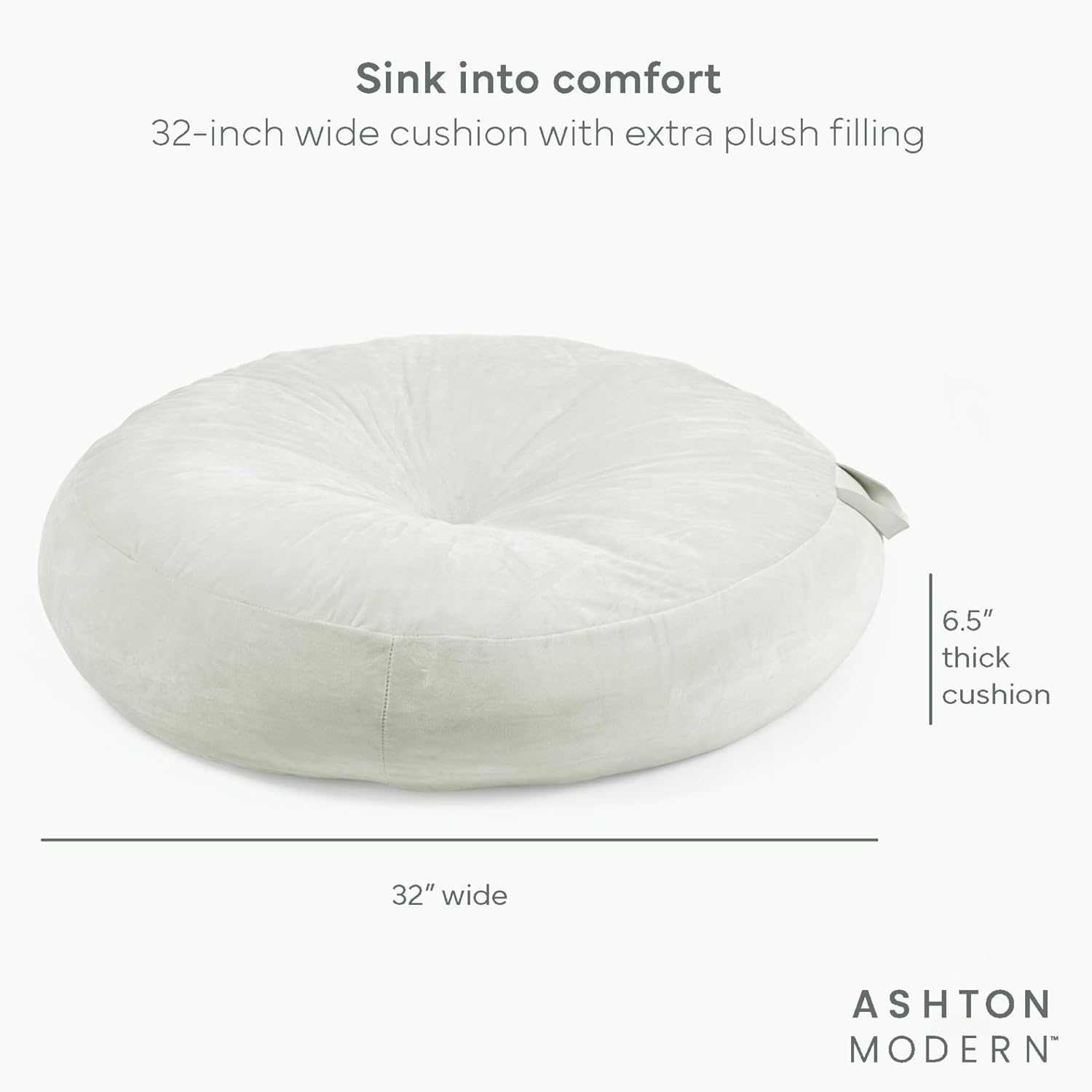 Large Floor Cushion for Kids - 32 inch Soft Blue Round Floor Pillow for Kids Classroom Pillows, Throw Pillow, Decorative Round Pillows, Lounger Reading Nook