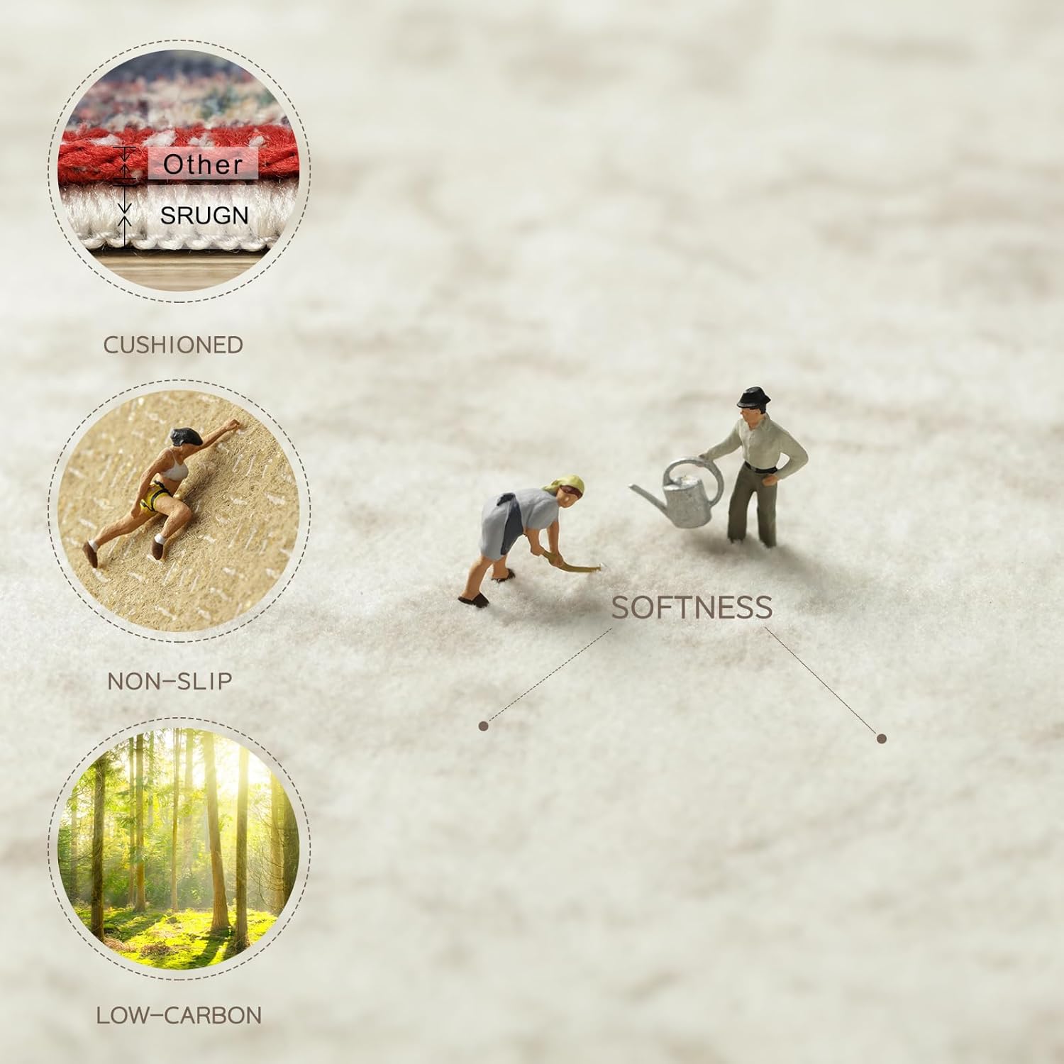 Washable Rugs 8x10 Area Rugs for Living Room,Ultra Soft Faux Wool Retro Rugs for Bedroom,Dining Room,Non Slip&Non-Shedding Low Pile Vintage Print Rug Indoor Large Carpets for Home Office Decor