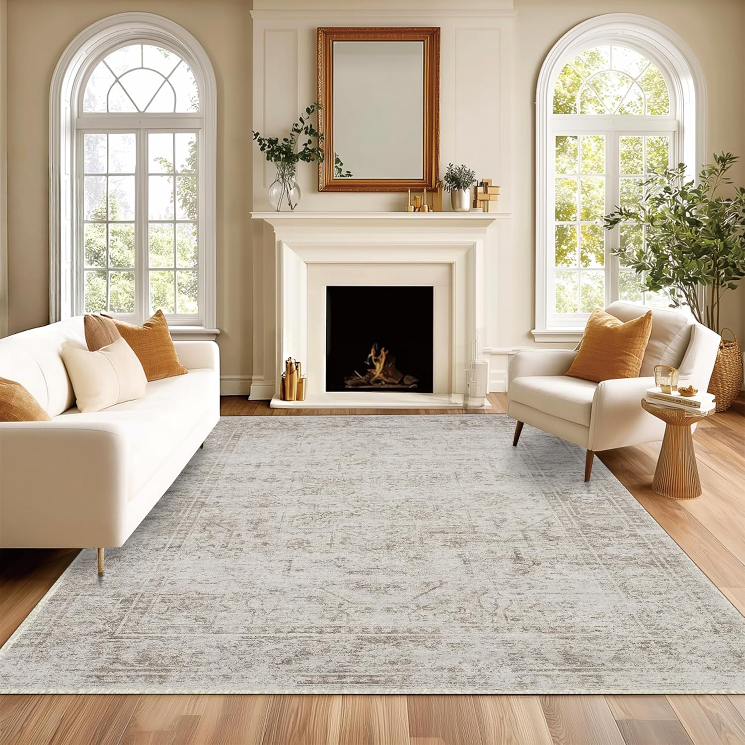 8x10 Rugs for Living Room Washable Green Area Rug Rugs for Bedroom